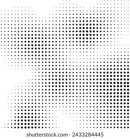 Vector Stipple Effect: Noise Grain Background, Pointillism Dots Gradient or Dotwork Pattern. Grain Noise Halftone for Stock.	
