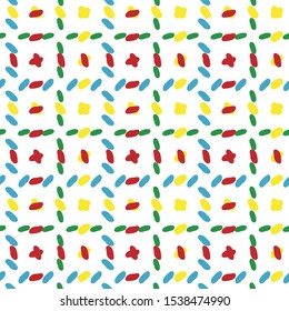 Vector stitch texture seamless pattern background ideal for home decor, wallpaper, print, giftwrap, cosmetics, bedding, bags, clothes, kids clothes,art, holiday and packaging design projects