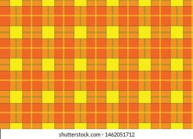 Vector stitched check pattern design illustration for fabric printing