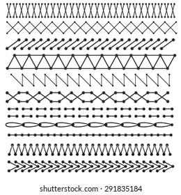 Vector stitches elements