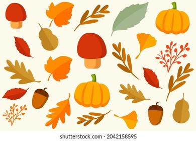 vector stock autumn pattern illustration flat design