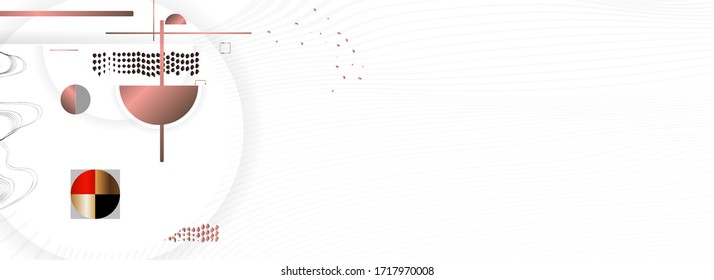 Vektorillustration Stockhintergrund schwarz-rote Abstraktion mit japanischem Stil. Futuristische Formen und Linien mit goldenen Elementen