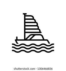 Vector stock for boat