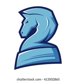 Vector stock of a chess knight horse symbol