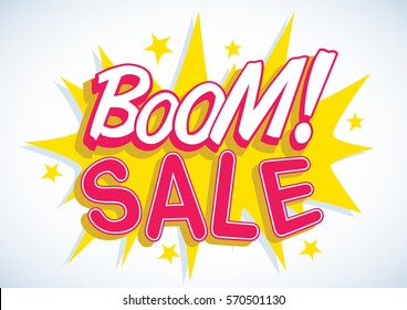 Vector Stock Of Comic Explosion, Bang And Boom, Store Promo Sale