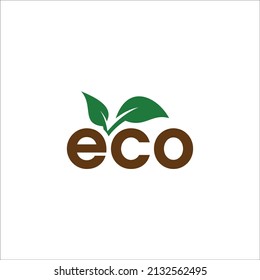 Vector Stock Eco Logo Design Fresh New Concept