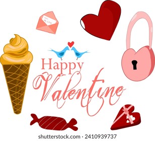 vector stock element of velentine