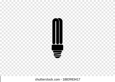 Vector stock of energy saver lamp, lamp set icon, logo isolated on transparent background