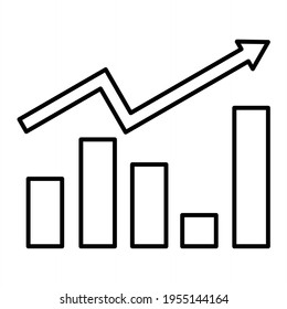 Vector Stock Exchange App Outline Icon Design
