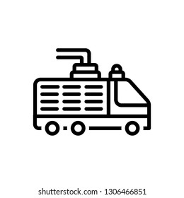 Vector stock for fire truck