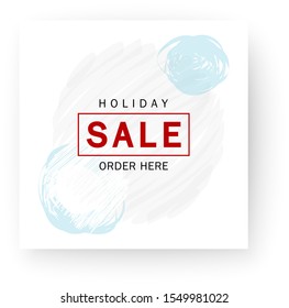 Vector stock illustration Abstract Advertisement Holiday sale banner 