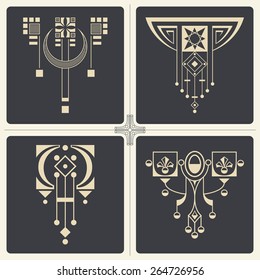 Vector stock illustration. Abstract ornaments for design of printed and web products.