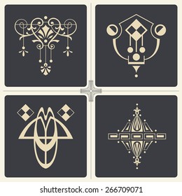 Vector stock illustration. Abstract ornaments for design of printed and web products.