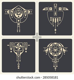 Vector stock illustration. Abstract ornaments for design of printed and web products.
