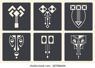 Vector stock illustration. Abstract ornaments for design of printed and web products.