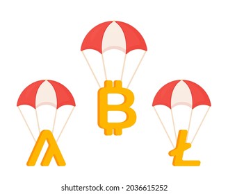Vector stock illustration of bitcoin. Gold bitcoin vector. Virtual money. 