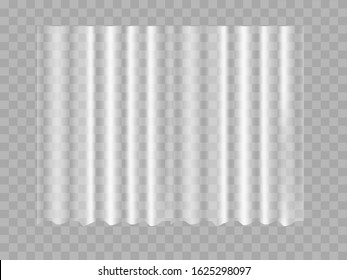 Vector stock illustration. Curtain on a transparent background