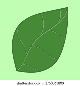 Vector stock illustration. Leaf illustration. Leaf logo. You can use it for your Instagram story or post. Leaf vector illustration