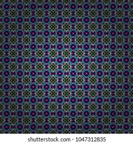 Vector stock illustration in a modern flat style. Creative seamless pattern, modern diagonal abstract background with geometric elements. Blue, brown and black diagonal tiles.