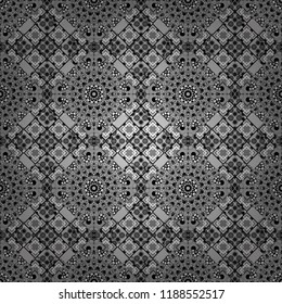Vector stock illustration in a modern flat style. Creative seamless pattern, modern diagonal abstract background with geometric elements. Black, white and gray diagonal tiles.