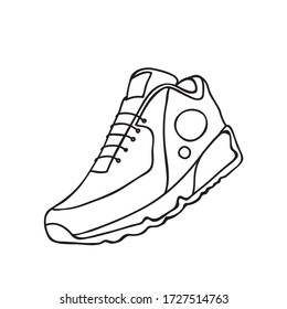 Vector stock illustration with single object, hand drawn, doodle style. Sample element isolated on white. Line contour, outline.