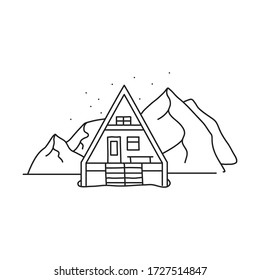 Vector Stock Illustration mit Einzelobjekt, handgezeichnet, Doodle Stil. Beispiel Element isoliert auf weiß. Linienkontur, Kontur.