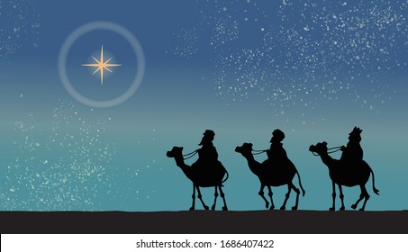 Vector Stock Illustration | The Three Wise Men