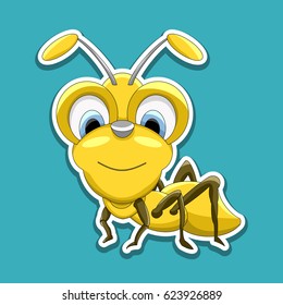 Vector Stock Illustrations isolated Emoji character cartoon Ant stickers emoticons with different emotions for site, info graphic, video, animation, websites, e-mails, newsletters, report, comic