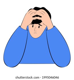 Vector Stock Ilustration stress crisis