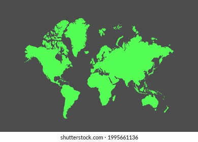 Mapa mundial de depuración de material vectorial 