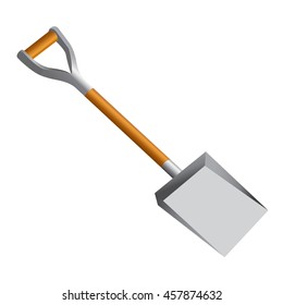 Vector stock of industrial shovel isolated on white background
