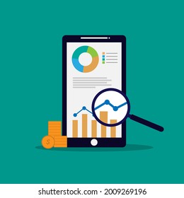 vector stock investing, saving investment, passive income, trading graph, success on investment, analysis on stock market, flat design, investment planing