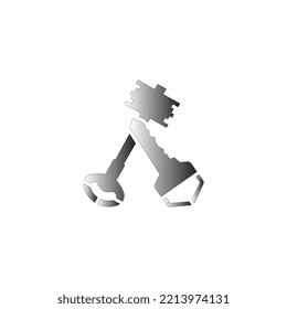 diseño de clave de stock vector