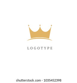 Vector stock logo, abstract crown vector template. Illustration design of elegant, premium and royal logotype queen and king crown . Vector icon of wedding.