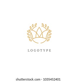 Vector stock logo, abstract crown vector template. Illustration design of elegant, premium and royal logotype queen and king crown . Vector icon of wedding.