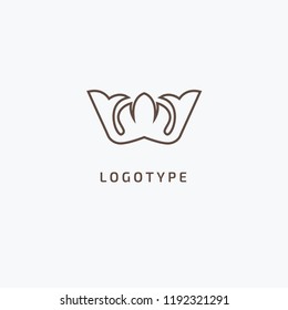 Vector stock logo, abstract crown vector template. Illustration design of elegant, premium and royal logotype queen and king crown on a dark background. Vector icon of wedding.