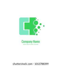 Vector stock logo, abstract medical vector template. Illustration design of business logotype clinic. Vector people and cross web icon. 
