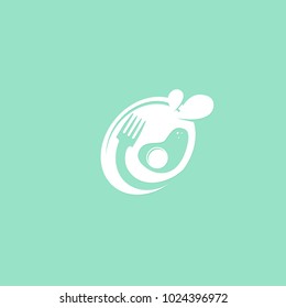 Vector stock logo, abstract natural food vector template. Illustration design of logotype business cooking. Vector breakfast web icon.