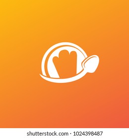 Vector stock logo, abstract natural food vector template. Illustration design of logotype business cooking. Vector nutrition web icon.