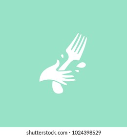 Vector stock logo, abstract natural food vector template. Illustration design of logotype business cooking. Vector nutrition web icon.