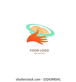 Vector stock logo, abstract natural food vector template. Illustration design of logotype business cooking. Vector nutrition web icon.