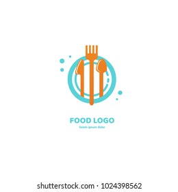 Vector stock logo, abstract natural food vector template. Illustration design of logotype business cooking. Vector nutrition web icon.