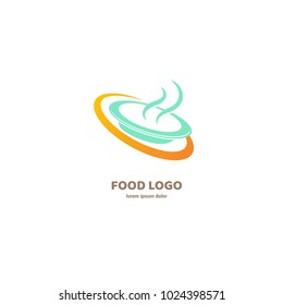 Vector stock logo, abstract natural food vector template. Illustration design of logotype business cooking. Vector nutrition web icon.