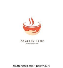 Vector stock logo, abstract sign of cafe, vector template of cafeteria and bistro. Illustration design of silhouette brown logotype coffee. Vector icon cup with drink. 