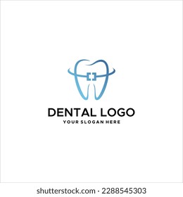 Logotipo de material vector dental ORTODÓNICO