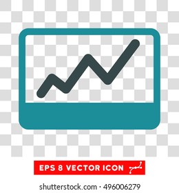 Vector Stock Market EPS vector pictograph. Illustration style is flat iconic bicolor soft blue symbol on a transparent background.