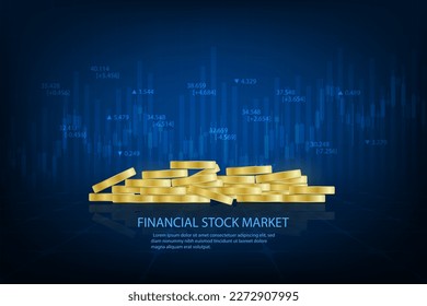 Gráfico de operaciones de gráfico de mercado de valores de vectores cripto concepto de moneda.