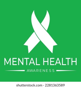 Vector stock and may is mental health awareness holiday