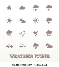 Vector Stock: Modern Weather Icons