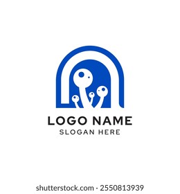 Vector Stock Mushroom Logo Illustration